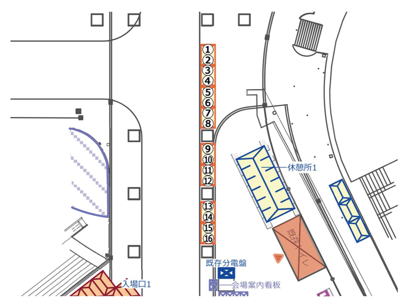 おもてなしエリアマップ