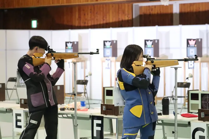 ライフル射撃の様子