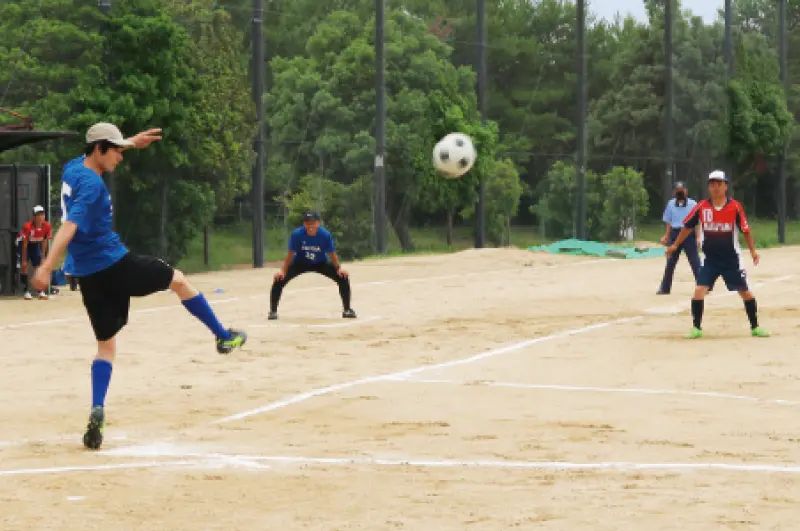 フットソフトボール（知）の様子