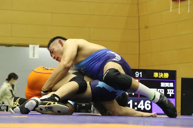 レスリングの様子